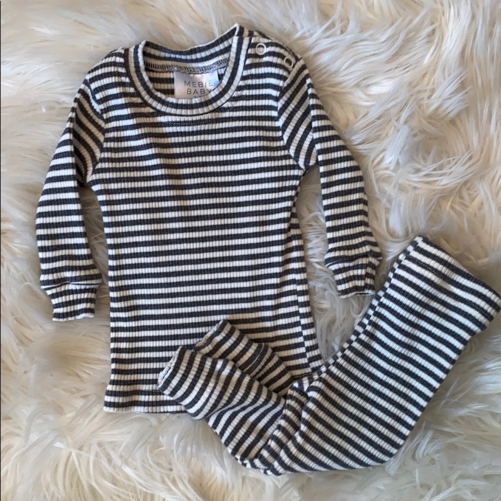 Mebie Baby Ribbed Two piece set